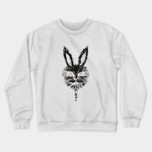 Black Bunny Rabbit Crewneck Sweatshirt